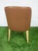 Antonio Citterio 'Maxalto Febo' B&B Italia Tan Leather Chair. - 3