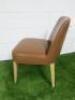 Antonio Citterio 'Maxalto Febo' B&B Italia Tan Leather Chair. - 5