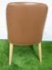 Antonio Citterio 'Maxalto Febo' B&B Italia Tan Leather Chair. - 4