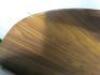 Large Oval Wood Table Top in Walnut Effect. Size 200 x 120cm. NOTE: requires base, damage as pictured. - 7