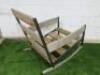 Roda Nap Rocking Armchair. Size H87 x 92 x 65cm. NOTE: no cushions. - 4