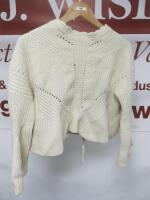 Isabel Marant No 1501 Woollen & Cotton Lace Up Cropped Jumper. Size 40.