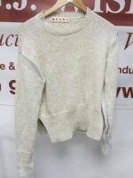 Marni Jumper in Mottled Cream. Size 40.