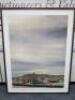 Andrea Jarvis Hamilton Artwork, Framed & Mounted of 'Small Scandinavian Town with Radar Domes' Signed by Artist Limited Edition 2/6. Overall Size 142 x 111cm. NOTE: Signs of damage to artwork as pictured/viewed.