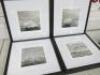 Set of Four Andrea Jarvis Hamilton Artworks, Framed, Glazed & Mounted Depicting 'Different Compositions of Iceberg's' Signed by Artist Limited Editions 1/6. Overall Size 40 x 40cm. - 2