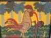 Lithograph Artwork, Framed, Art Glazed & Mounted by Artist Manuel Mendive 'Rooster & Man', Signed by Artist. Overall Size 40 x 51cm. - 2