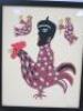 Artist Proof, Framed, Art Glazed & Mounted by Artist Manuel Mendive (Untitled), Signed by Artist and A/P. Overall Size 26 x 32cm. - 2
