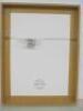 Framed, Glazed & Mounted Artwork Signed by Artist Alparbo of Black & White Hill with Holes. Overall Size 41 x 31cm. - 5