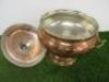 Large Hammered Copper Soup Bowl/Turenn with Lid. Size H33cm. - 3