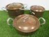 Set of 3 Mauviel -1830- Cooking Pots/Pans with Lids. - 2