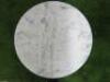 Roda Round Marble Top Coffee Table on Teak Wood Base: Size 45 x 45cm. - 3