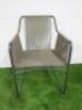 Roda Harp 368 Sled Base Garden Easy Chair with Armrests.