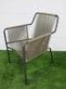 Roda Harp 368 Sled Base Garden Easy Chair with Armrests. - 2