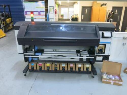 HP Latex 800W Large Format Latex Printer, YOM 2021. 7 Colour Plus Optimiser & Overcoat. S/N MY1512T00D