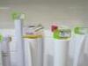 Stock of Open Rolls Printing Material, Various Paper, Vinyl & Application Tape with Stands (As Pictured/Viewed). - 12