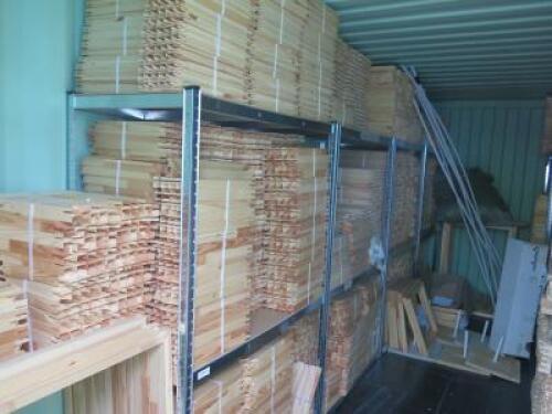 Large Quantity of Packed Wooden Canvas Frames in Various Sizes. NOTE: stock in container (As Pictured/Viewed).