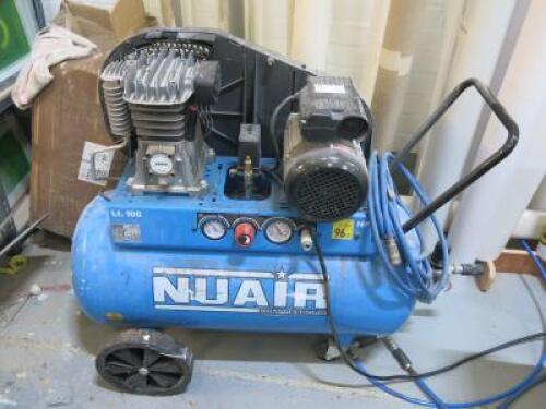 Nu Air B28003/3M/100 Mobile Compressor 100L.