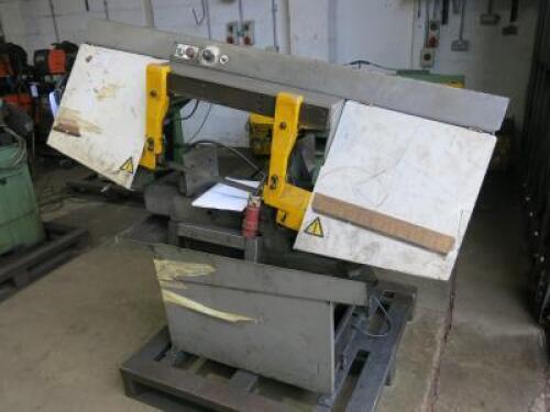 Startrite Horizontal Bandsaw, Model H280M4/UK3, S/N 202365, 3 Phase, YOM 1999. Comes with Manual.