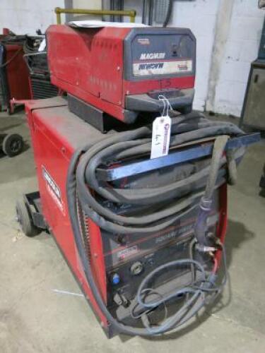 Lincoln Electric Square Wave Tig 255 Welder with Magnum System Monitor, 3 Phase with Attachments (As Viewed).