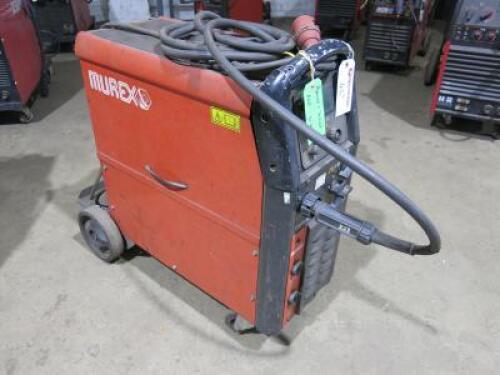 Murex Transmig 350c Mig Welder, 3 Phase with Attachments (As Viewed). NOTE: unable to power up A/F.