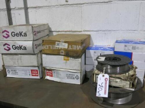 19 x Spools of Mig Wire in Assorted Sizes to Include: 0.8, 0.9 & 1.0.