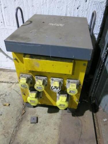 110v Site Transformers with 4 x 16v + 32 AMP Outlets.