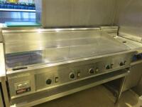 Keating Miraclean Griddle, Model FUF60X30FRTTR, S/N GE42521, DOM 09/2015, 3 Phase. Size W153cm.