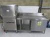 EcoMax by Hobart Plus, Runthrough Dishwasher, Model ECO+H6155W-10C, Year 2022. Comes with In/Out Stainless Steel Table with Door & Space for 4 Glass Washer Trays. Comes with 2 Trays. - 11