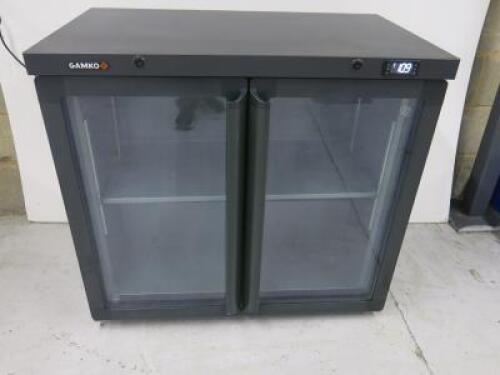 Gamko Double Door Back Bar Display Fridge, Model LG3/250G, Year 2021.