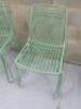 9 x Pedrali Stackable Steel Frame Chairs in Green. - 2