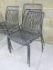 11 x Pedrali Stackable Steel Frame Chairs in Grey. - 2