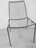 11 x Pedrali Stackable Steel Frame Chairs in Grey. - 4