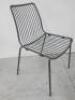 11 x Pedrali Stackable Steel Frame Chairs in Grey. - 5