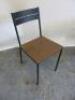 Sandsberg Wooden Table with 2 x Sansberg Chairs. Size H75 x W67 x D67cm. - 3