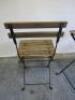 Tarno Wooden Slatted Table with 2 x Tarno Chairs. Size H75 x W55 x D55cm. - 4