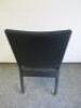 Wooden Table with Heavy Metal Base & 2 Rattan Chairs. Size H78 x W60 x D60cm. - 5