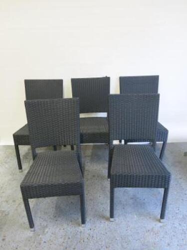 5 x Rattan Garden Chairs.