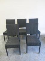 5 x Rattan Garden Chairs.