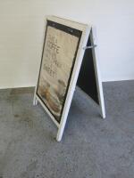 Wooden A Frame Double Sided Pavement Display. Size H110 x W72cm.