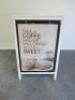 Wooden A Frame Double Sided Pavement Display. Size H110 x W72cm. - 2