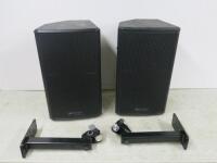 Pair of DB Technologies Speakers with Wall Brackets, Model LVX P10.