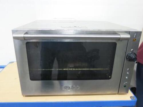 Burco Stainless Steel Countertop Convection Oven, Model 444441151. Size H40 x W60 x D60cm.