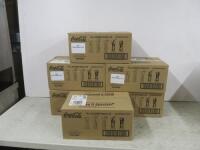 6 x Boxes of 24 Pieces of 14oz Elegance Coco Cola Branded Glasses