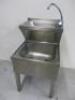 Stainless Steel Janitorial Sink & Basin Unit, Size H85 x W50 x D60cm.