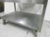 Stainless Steel 2 Shelf Trolley, Size H90 x W90 x D60. - 3