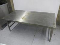 Stainless Steel Table, Size H60 x W155 x D80cm