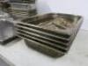 48 x GN Metal Containers & Lids to Include: 41 x Assorted Sized Containers & 7 x Assorted Sized Lids. - 2