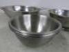 Qty of Stainless Steel Kitchen Accessories to Include: 8 x Mixing Bowls & 2 Collanders - 4