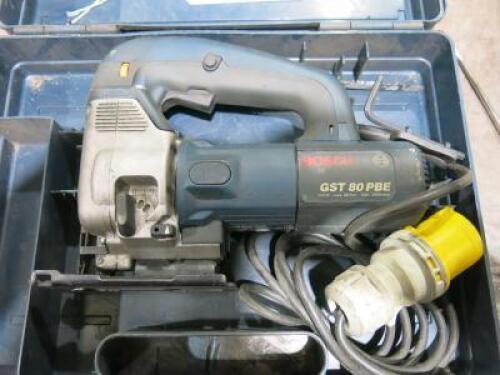 Bosch Professional Jigsaw, Model GST 80 PBE, 110 In Carry Case.