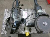 Pair of Hikoki 9" Disc Grinders, Model G 23MR, 110V.